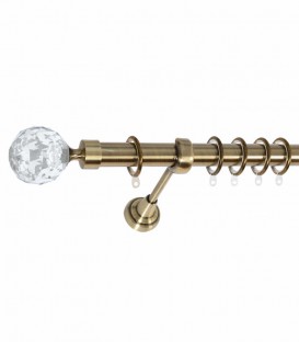 Κουρτινόξυλο Μεταλλικό Πτυσσόμενο No 9 Φ25