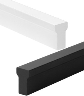 Industrial Λαβή επίπλων No 686 Λευκό Μαύρο Industrial Λαβή επίπλων No 686 Λευκό Μαύρο