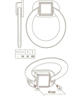 Λαβή επίπλων - καρέκλας Nο 764 Λαβή επίπλων - καρέκλας Nο 764
